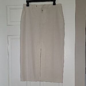 Ann Taylor Cream Maxi Skirt